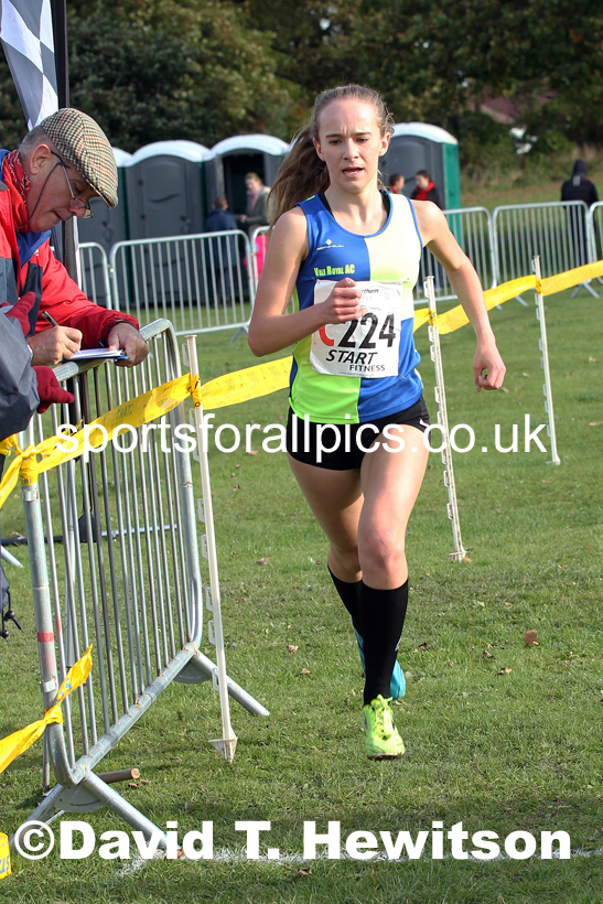 Womens under-17s Northern Cross Country Relays, Graves Park, Sheffield. Photo: David T. Hewitson/Sports for All Pics